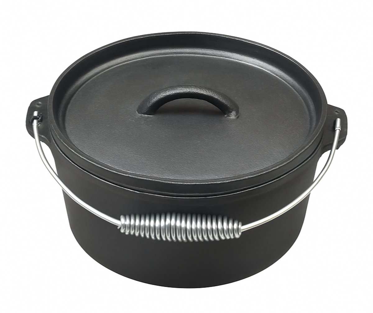Blackwell Braadpan Cook & Grill Zwart - Set Van 2 4 liter ø 25 cm Gietijzer/RVS - Geschikt Voor Inductie, Oven & BBQ