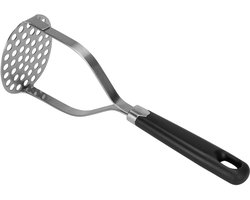 Cosy & Trendy Aardappelstamper - Stampotstamper - Pureestamper voor Aardappels en Groenten - Aardappelpers - Potato Masher - RVS - Zwart - Vaatwasserbestendig - 28,8 cm