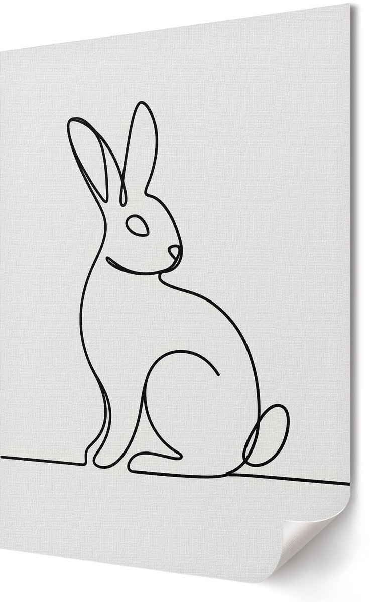 Coloray Canvas Poster Polycanvas - Een Lepeltje Bosbessen, Fotografie - A2 - Blauw Patroon - Rechthoek - Wandkunst - Woonkamer, Slaapkamer, Kantoor - Modern