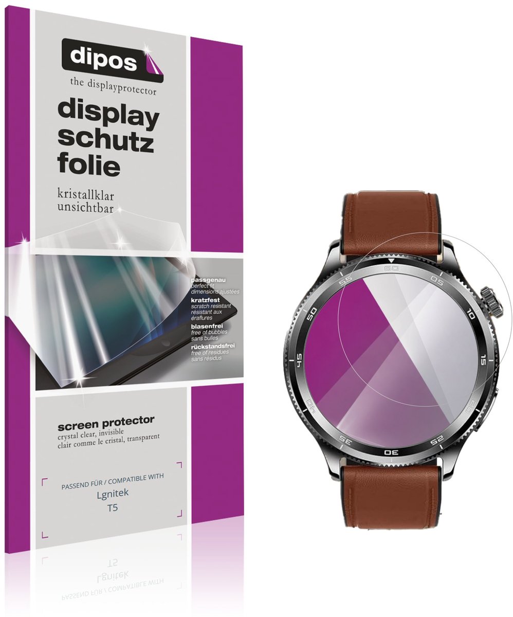 dipos – 6x Beschermfolie geschikt voor Lgnitek T5 | Krasbestendige & heldere Screenprotector Ultra-Thin