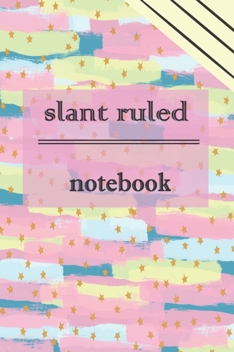 slant ruled notebook: Right Handed, angle Ruled Book for People who Write with their Right Hand, Ergonomic Design for - ShopVlot