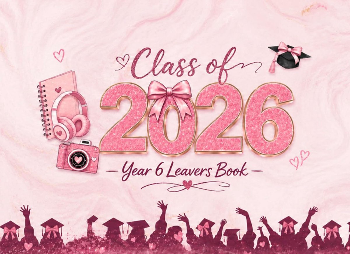 Year 6 Leavers Book 2026: Pink Edition: Memory Journal for Girls with Message and Photo Sections - ShopVlot