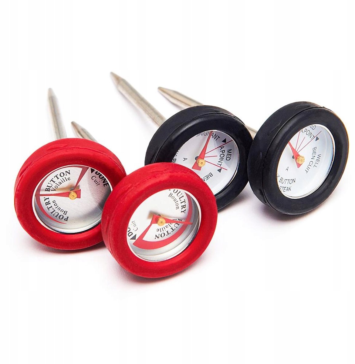 Broil King Mini Temperatuurmeters Set (4 stuks) rond Vlees & Kip