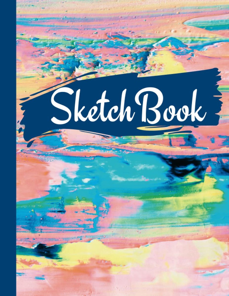 Sketch Book: Notebook For Drawing, Sketching, Doodling, & Writing with Unlined Blank White Pages And A Cute Pastel - ShopVlot