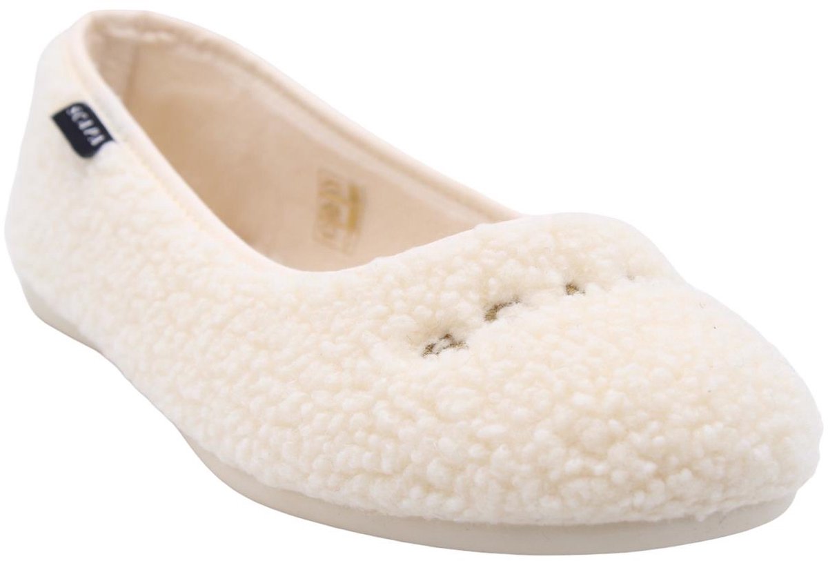 Scapa - Pantoffels - Crème - Vrouwen - Maat 39 -