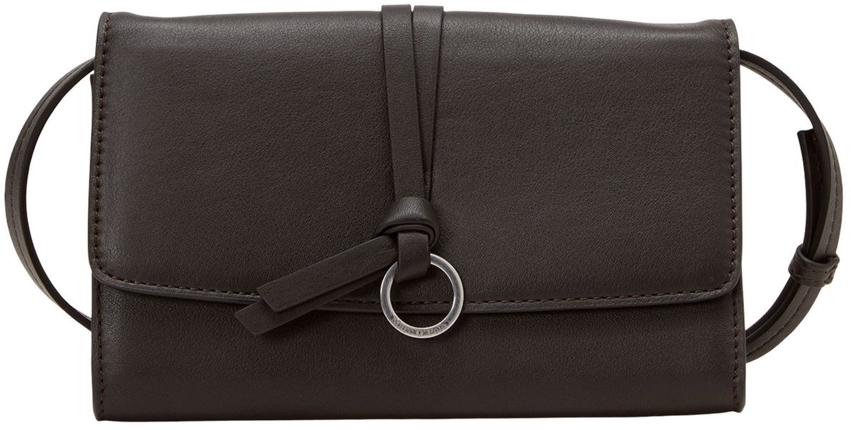 Marc O'Polo schoudertas clutch Lula 2 in 1 Crossbody Bag Burnt Coffee donkerbruin