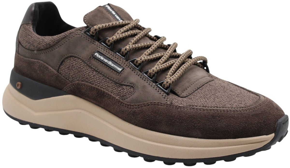 Floris Van Bommel Sfm-10235 De Trikker Sneakers - Suède - Heren - Bruin - Maat 40⅔