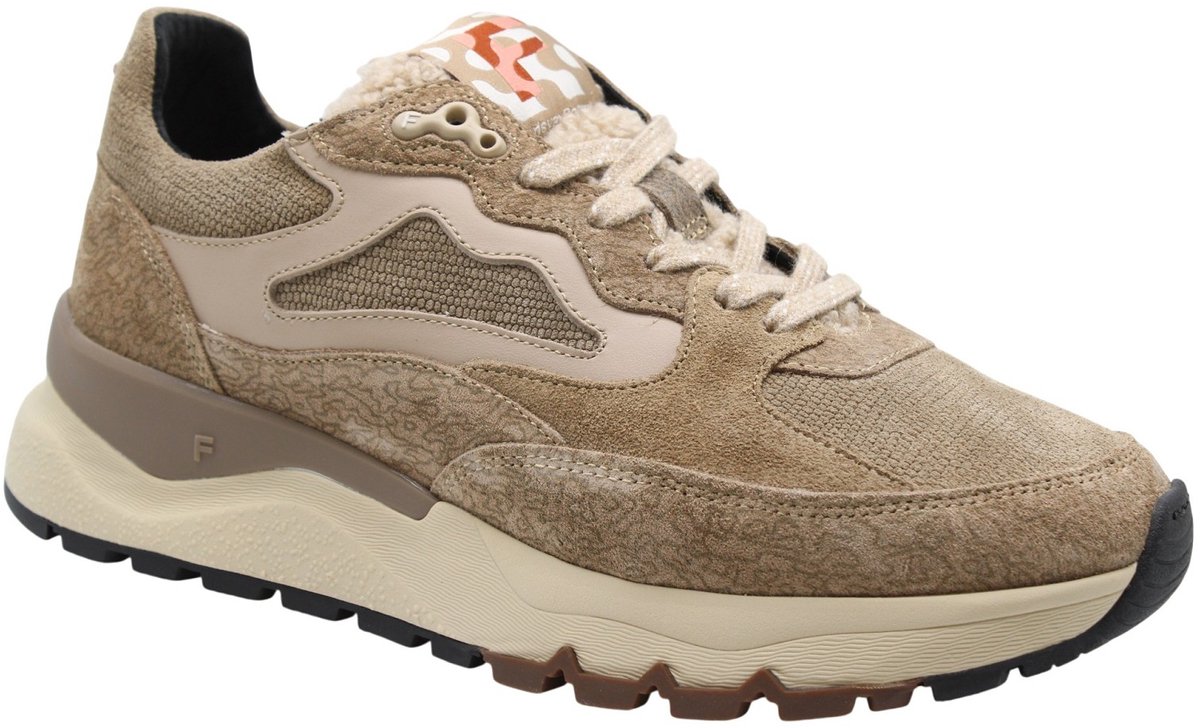 Floris Van Bommel Sfw-10163 Treni Sneakers - Suède - Dames - Beige - Maat 37