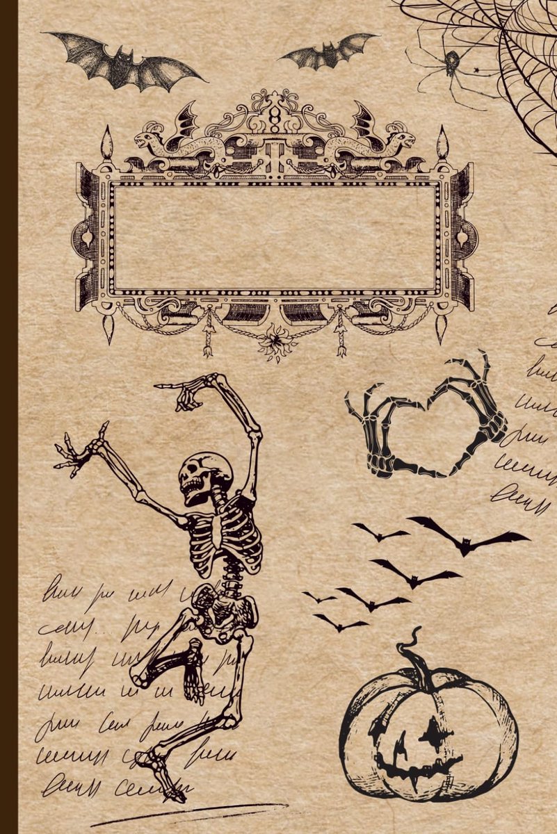 Composition Notebook: Vintage Halloween Journal for Back to school, office, work - Lined pages - ShopVlot