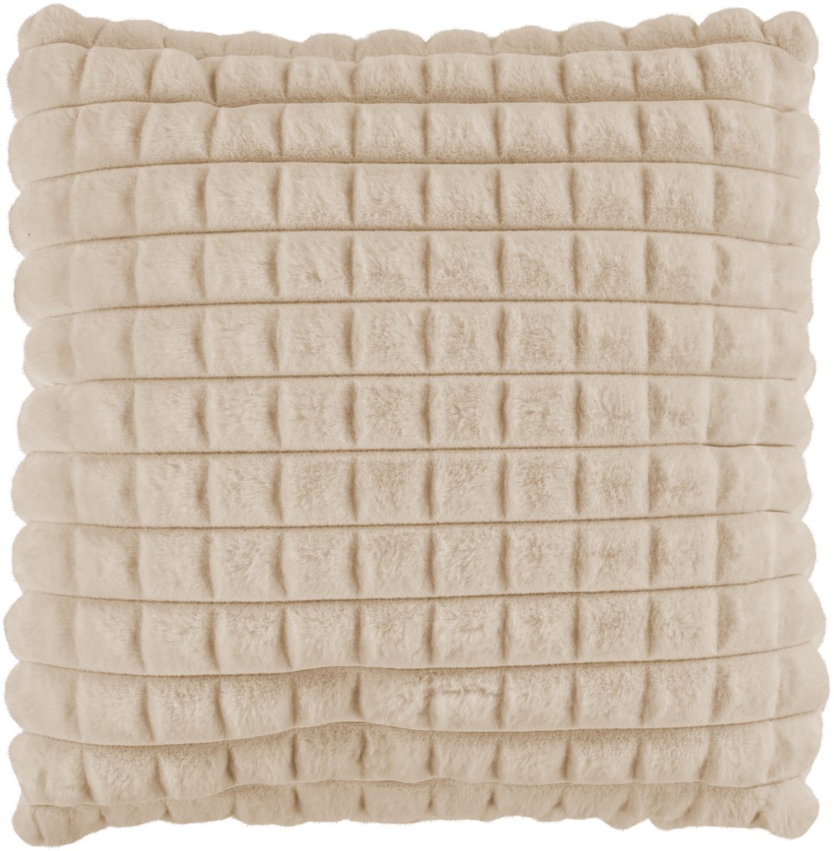 Padiro sierkussen - 45 x 45 cm - Beige - Reliëfstructuur - Polyester