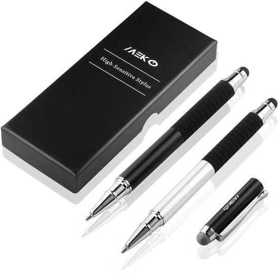3-in-1 Stylus Pen met Balpen en Fiber Tip voor Alle Touchscreens — afbeelding 5