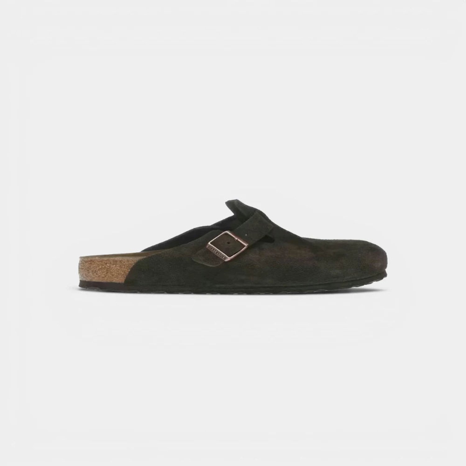 Birkenstock Boston Suede Mocha Wit