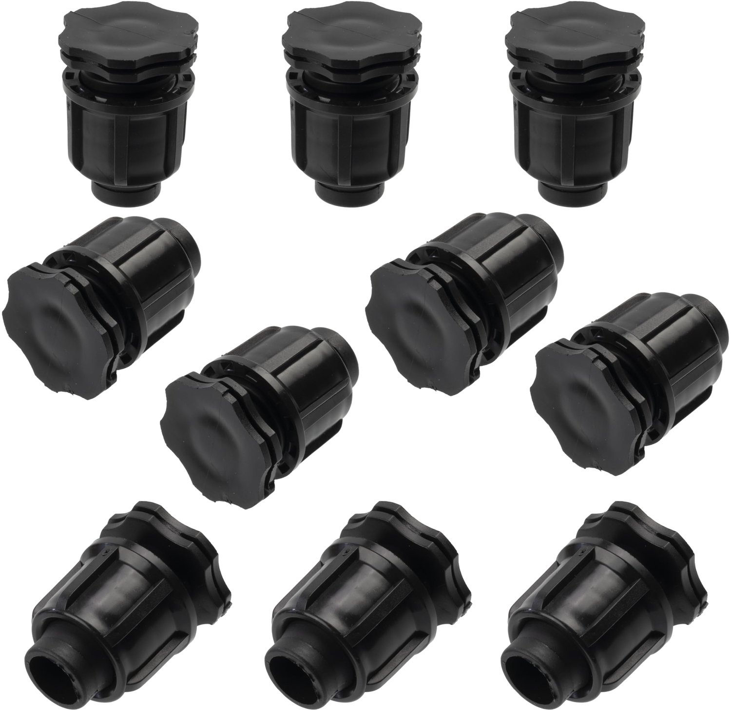 Blindkap Set van 10 - Tuinslangdoppen - Drip Irrigatiesysteem - 16 mm - Waterbesparend - Duurzaam Kunststof - Sluitkap