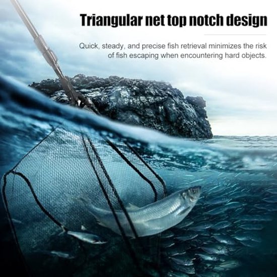 Opvouwbaar Landing Net met Rubber voor Vissen — afbeelding 2
