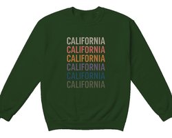California Sweater – CALIFORNIA CALIFORNIA CALIFORNIA CALIFORNIA CALIFORNIA CALIFORNIA – Retro Outfit – Unisex Sweater voor Dames & Heren – Origineel Cadeau