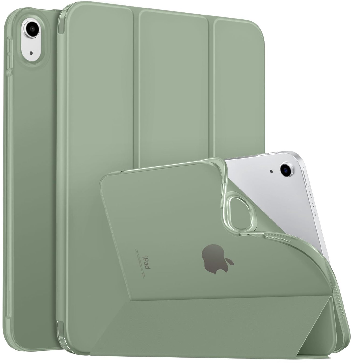 Hoesje voor iPad 10e generatie - Slanke TPU beschermhoes - Automatisch waken/slapen - Verstelbare hoeken - Zachte matte achterkant - 10,9 inch 2022 - Tablethoes