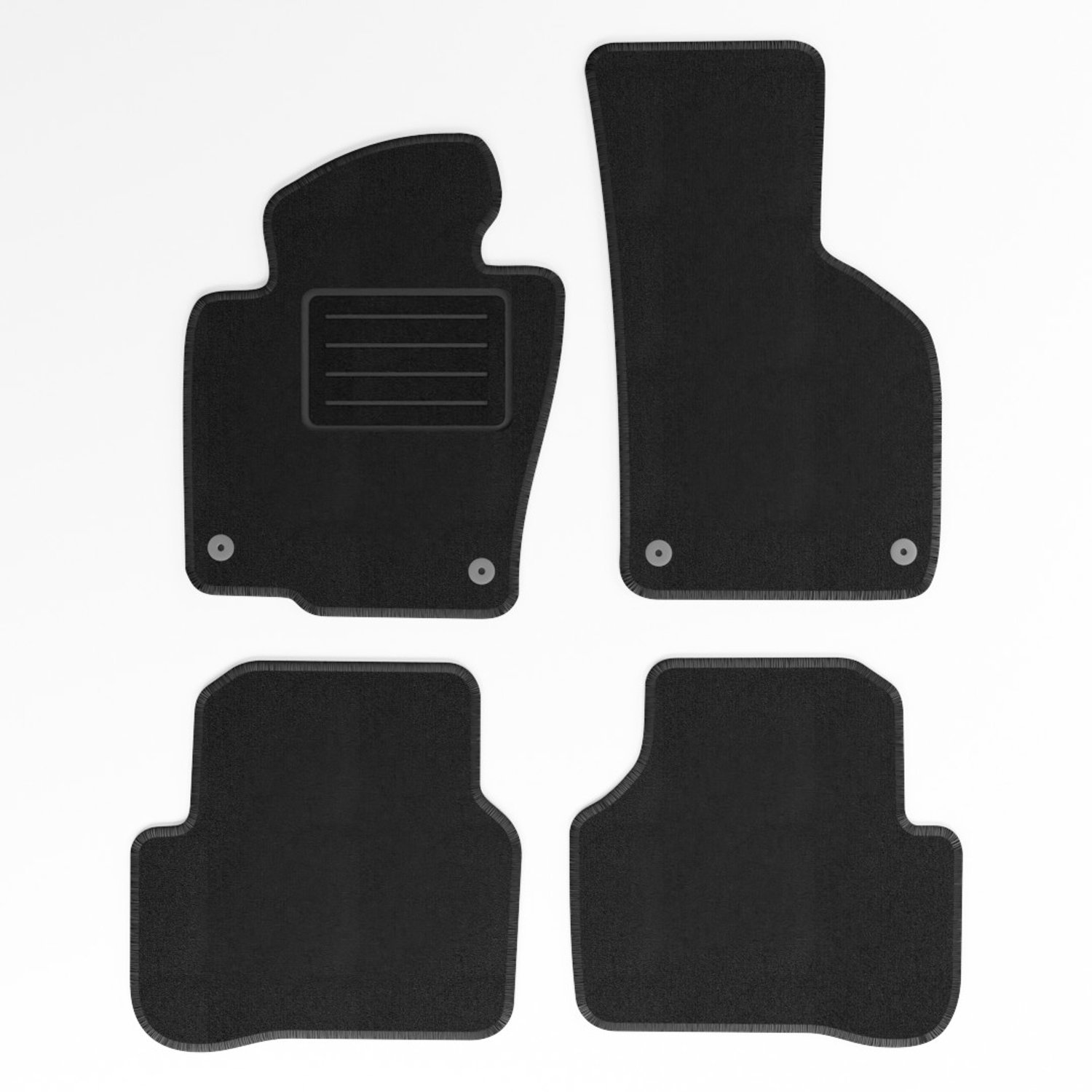 Mats4all | Naaldvilt automatten passend voor Volkswagen Passat CC 2008-2017 | Antislip | Met versterking | 4-delig | Automatten | Mattenset