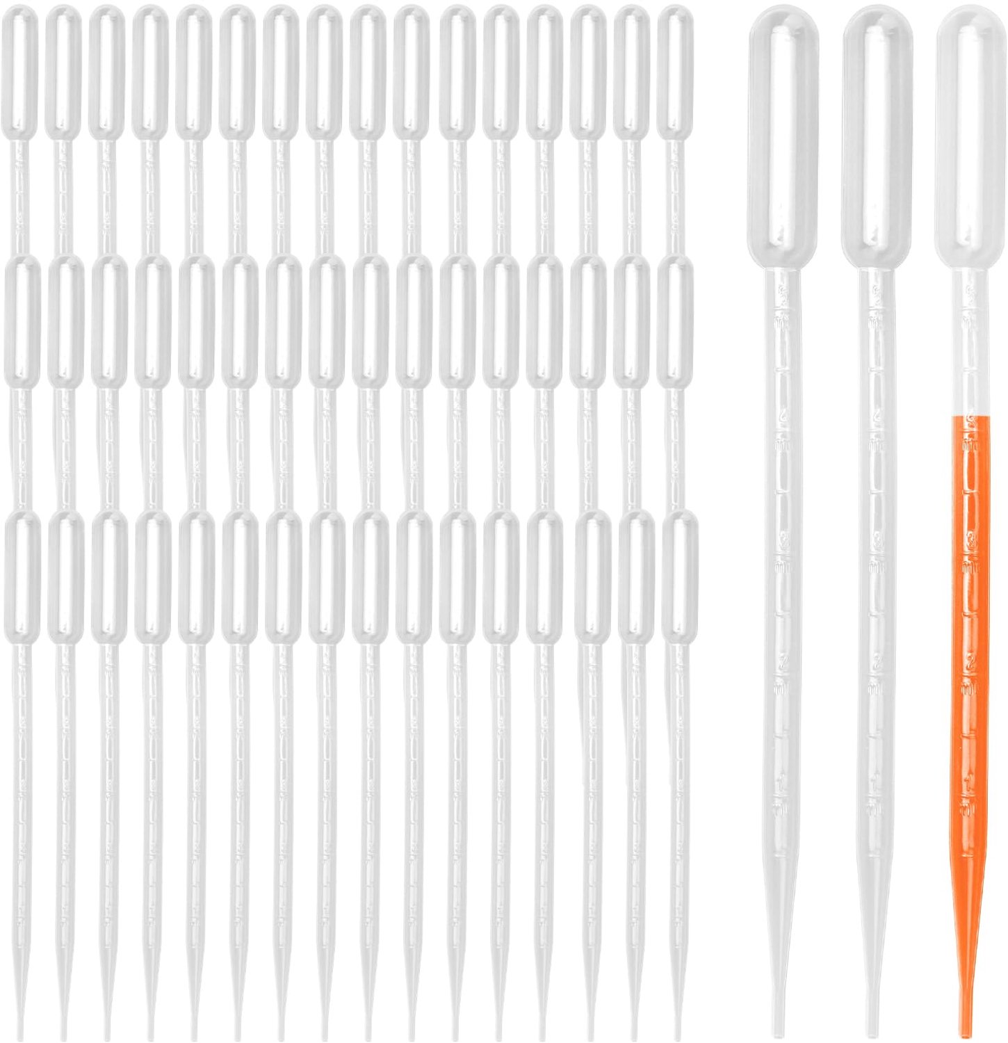 Set van 50 Graduated Pipettes van 5 ml voor Nauwkeurige Vloeistofoverdracht