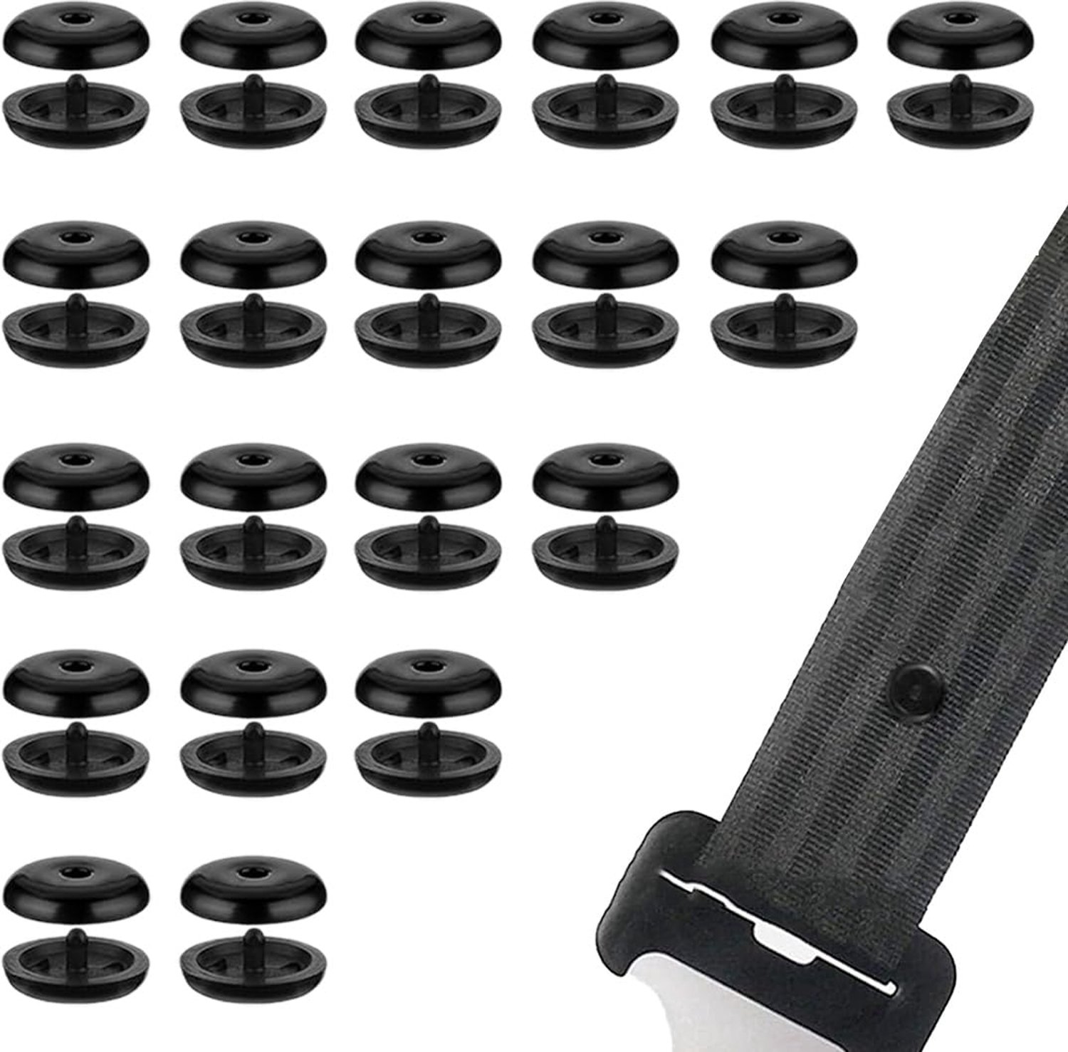 Set van 12 Universele Veiligheidsriem Stoppers voor Auto