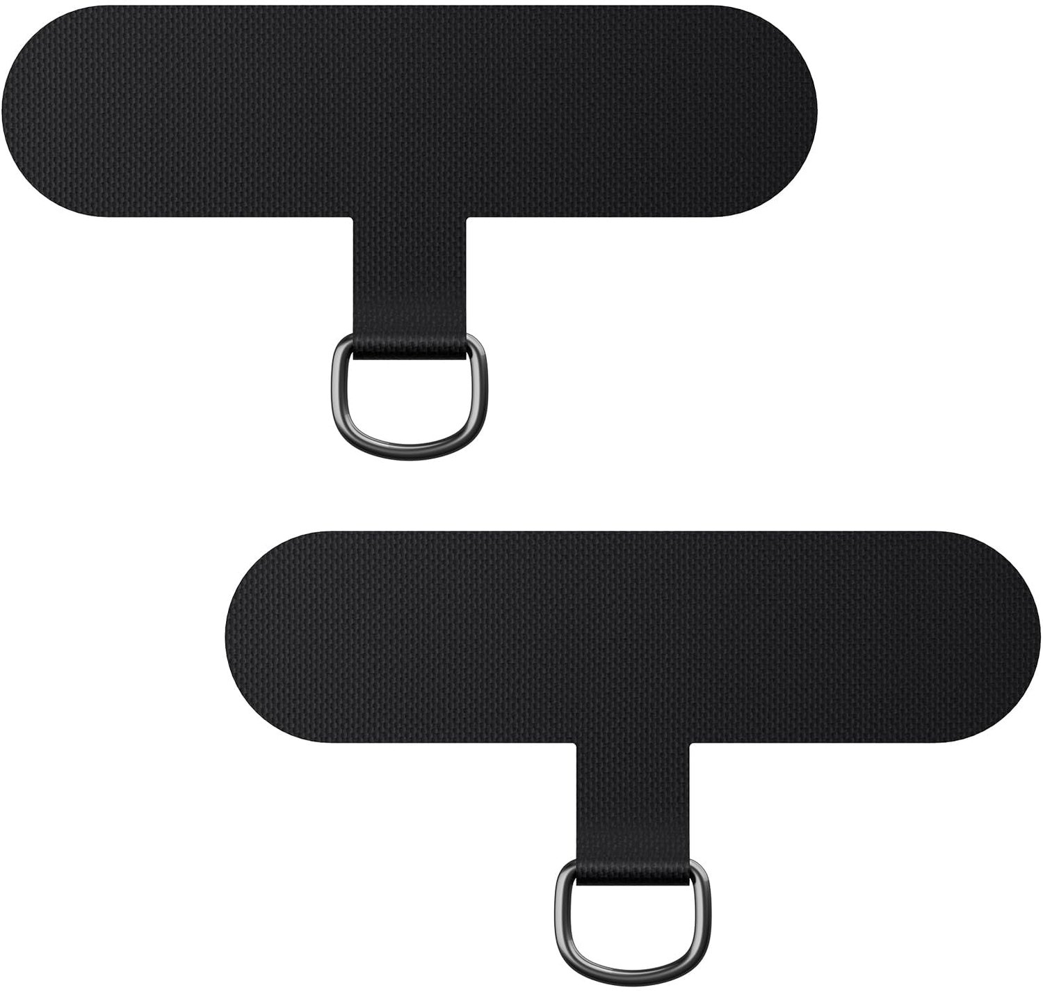 Set van 2 Universele Telefoon Patches voor Telefoonkettinkjes - Zwart