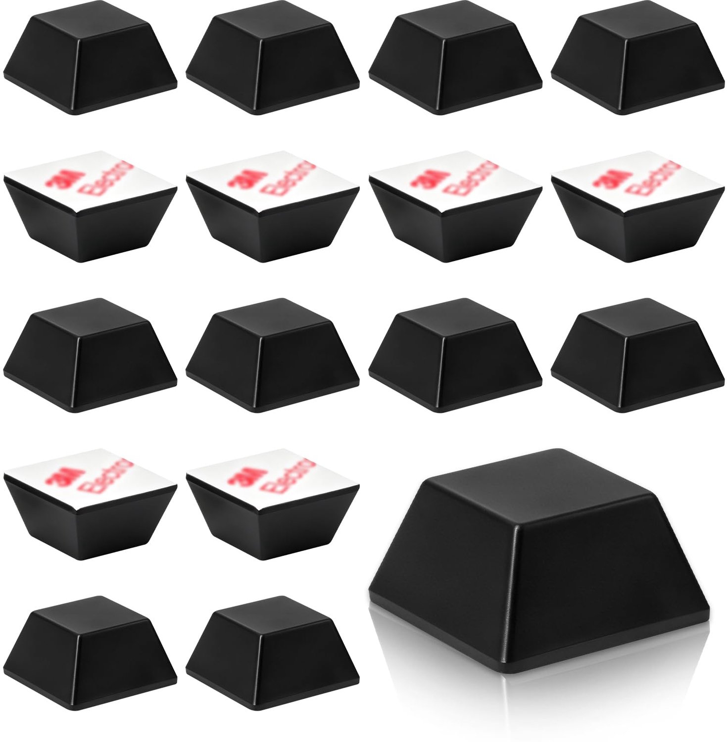 16 Stuks Zelfklevende Rubber Voeten voor Anti-Vibratie