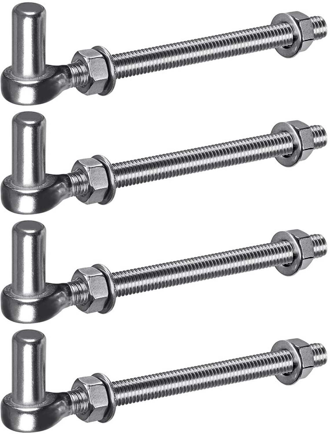 Heavy Duty Poort Scharnier, 4 Stuks van RVS voor Tuinpoort