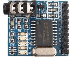 Spraakdecoderingsmodule MT8870 - DTMF Decoder - Geïntegreerde Spraakinvoerinterface - LED Indicatoren - Geschikt voor Arduino/Raspberry Pi - Afmetingen 26,5 mm x 24,5 mm