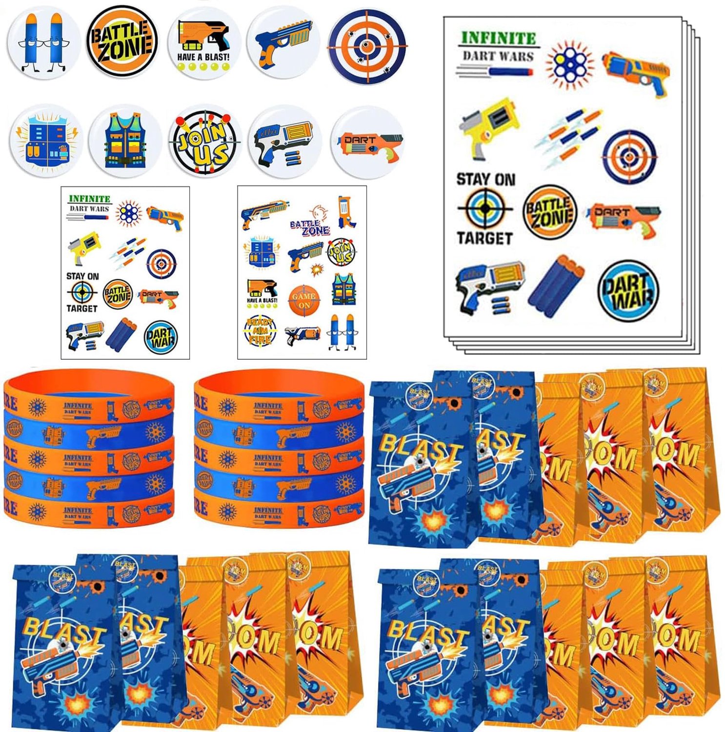 Dart War Party Supplies Set met 170 Stuks