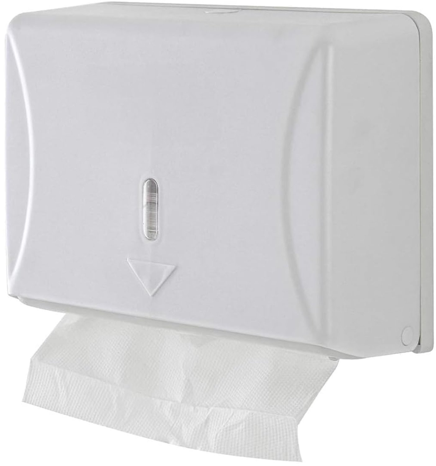 Gesloten Handdoekdispenser met Venster - Wit