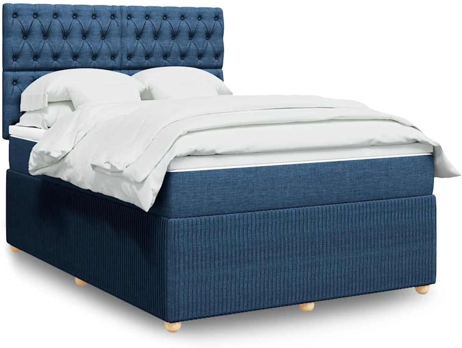 Pocketveringmatras Boxspringbed Blauw 140x190 cm