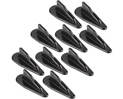 Shark fin spoiler - 10 stuks - universeel - carbonfiber stijl - verbeterde aerodynamica - Vemera