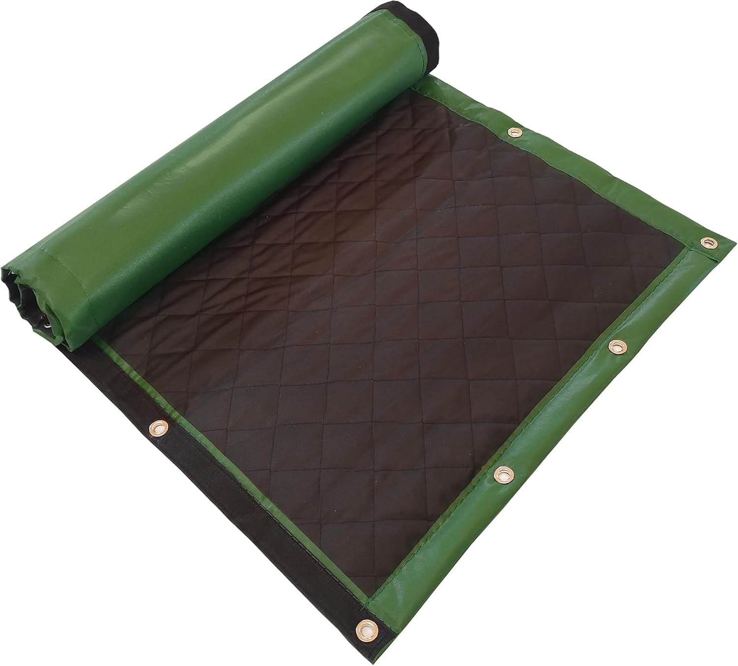 Deken Voor Buiten, Geluidsisolatie Muur Voor Bouwplaatsen En Sportvelden, Mass Loaded Vinyl Met Katoen, 200 x 100 Cm (Groen)