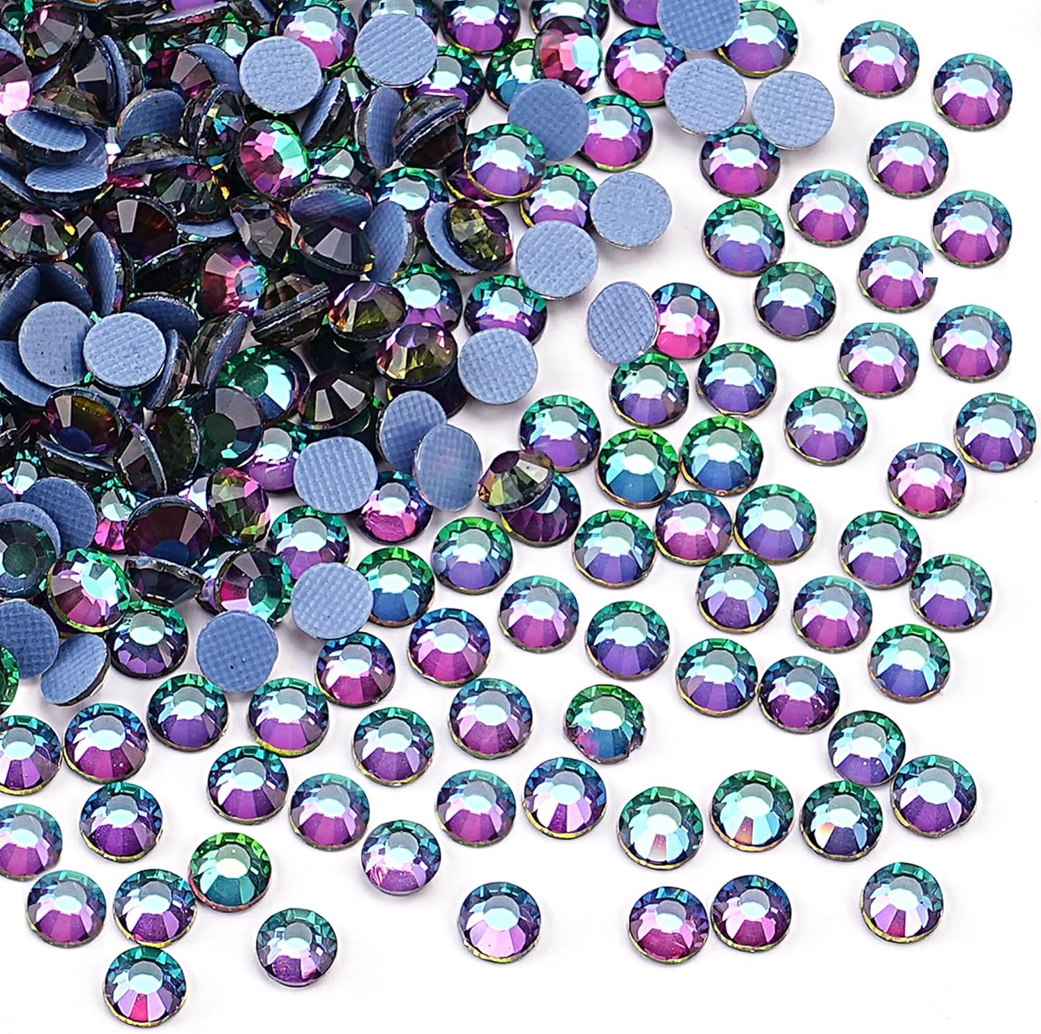 2880st Hotfix Kristal Flatback Strass Steentjes Glas Diamanten Edelstenen voor Handwerk Kunstambachten Decoraties Kleding Schoenen 4.0mm SS16 Groen Blaze
