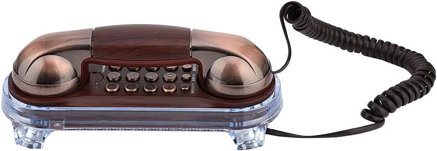 Huistelefoon retro, antieke retro wandtelefoon, bedrade telefoon, vaste telefoon, modieuze telefoon, rood koper, telefoons en accessoires (paars brons)