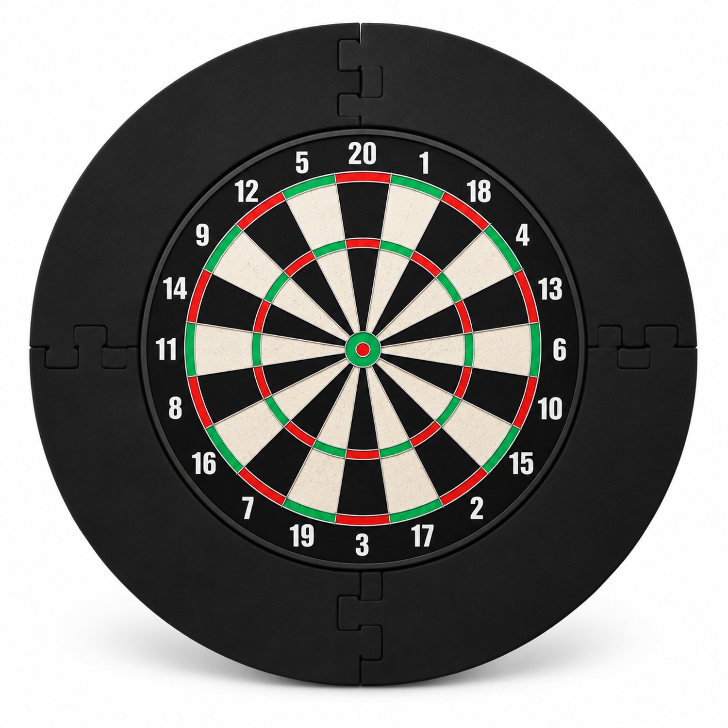 Sercano Dartbord Surround Ring - Modulaire EVA Beschermring - 45 cm Binnenmaat - Afneembare Puzzelring voor Dartbord - Muur Protector voor Darts - Zwart