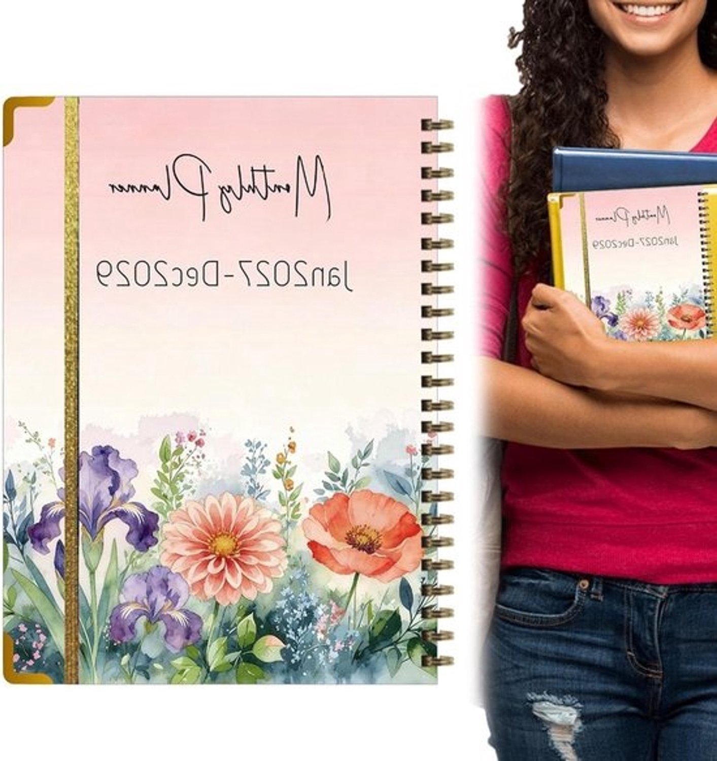 Agenda 2027-2029 - Levensplanner Dagboek - Productief Plannen - Platte Spiraalbinding - 29 x 22 x 2 cm - C