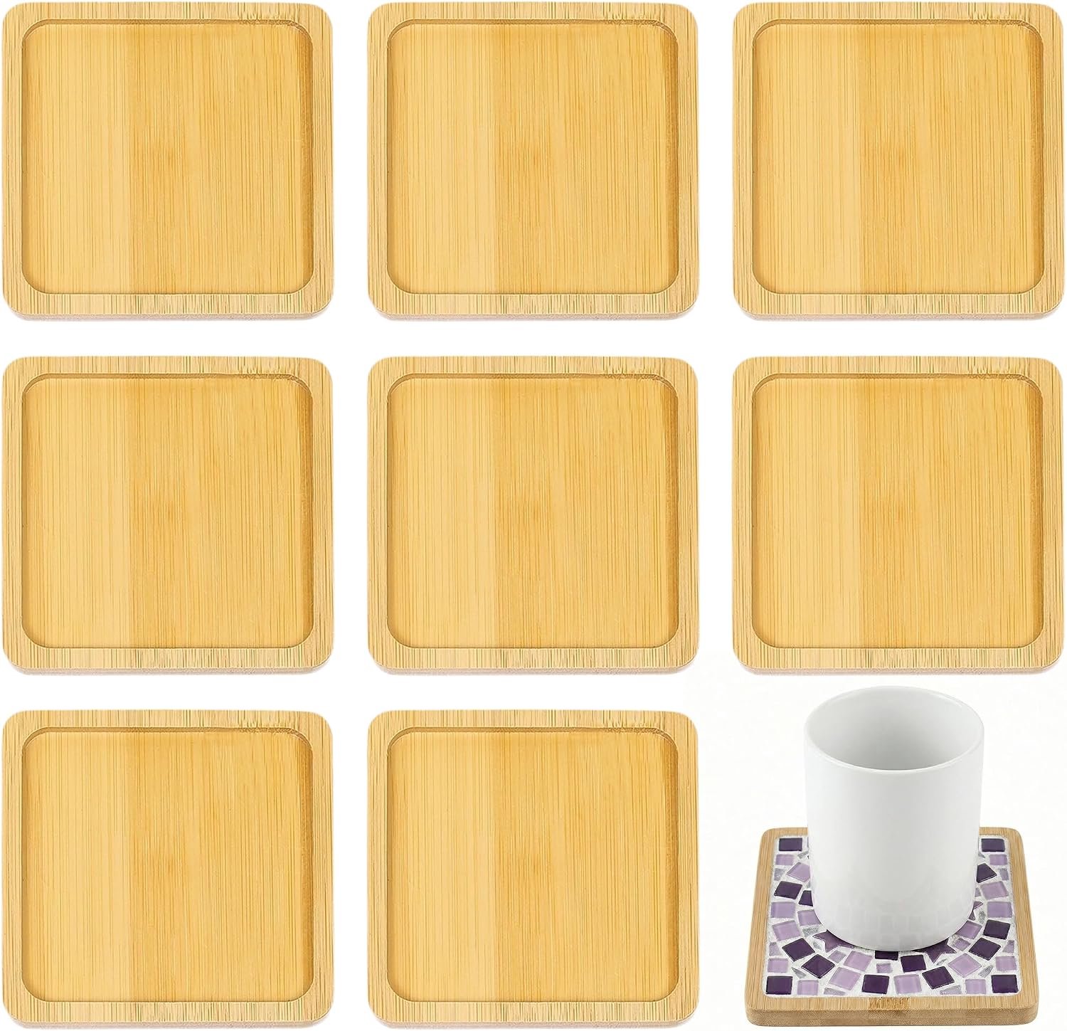 Vierkant, Knutselset voor Mozaïek & DIY, 8 Stuks