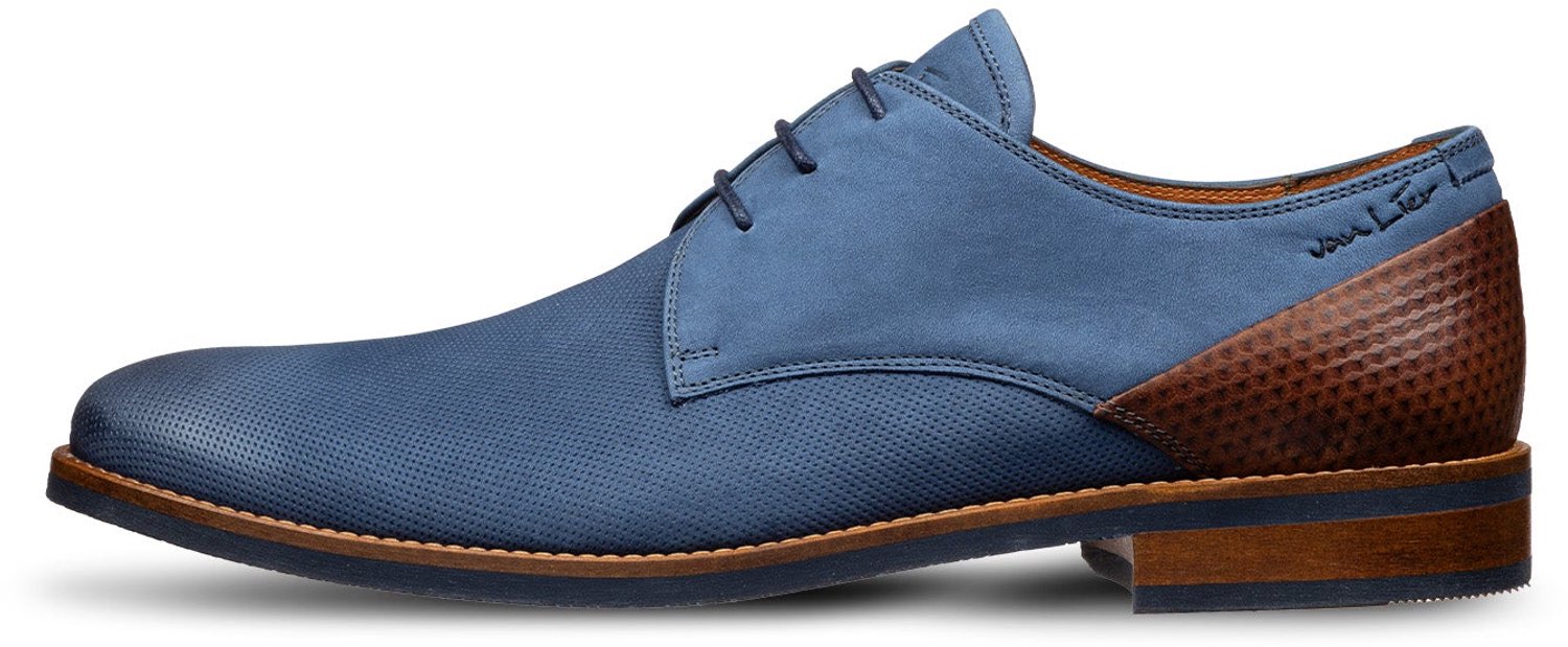 VANLIER - Heren Schoenen - Blauw - Maat 46