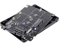 mSATA SSD Adapterbehuizing - Combo M.2 B-key naar SATA 3.0 - met schakelaar - voor snelle gegevensoverdracht Vemera - Vemera