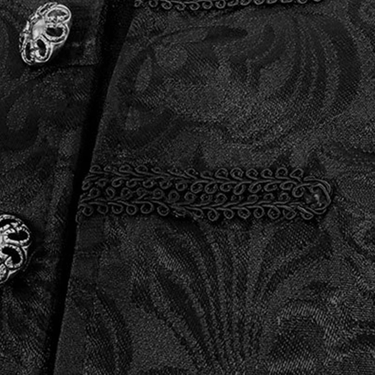 Steampunk jasje voor jongens, met staande kraag en knopen, retro pijp, voor Halloween, carnaval en schooltoneel