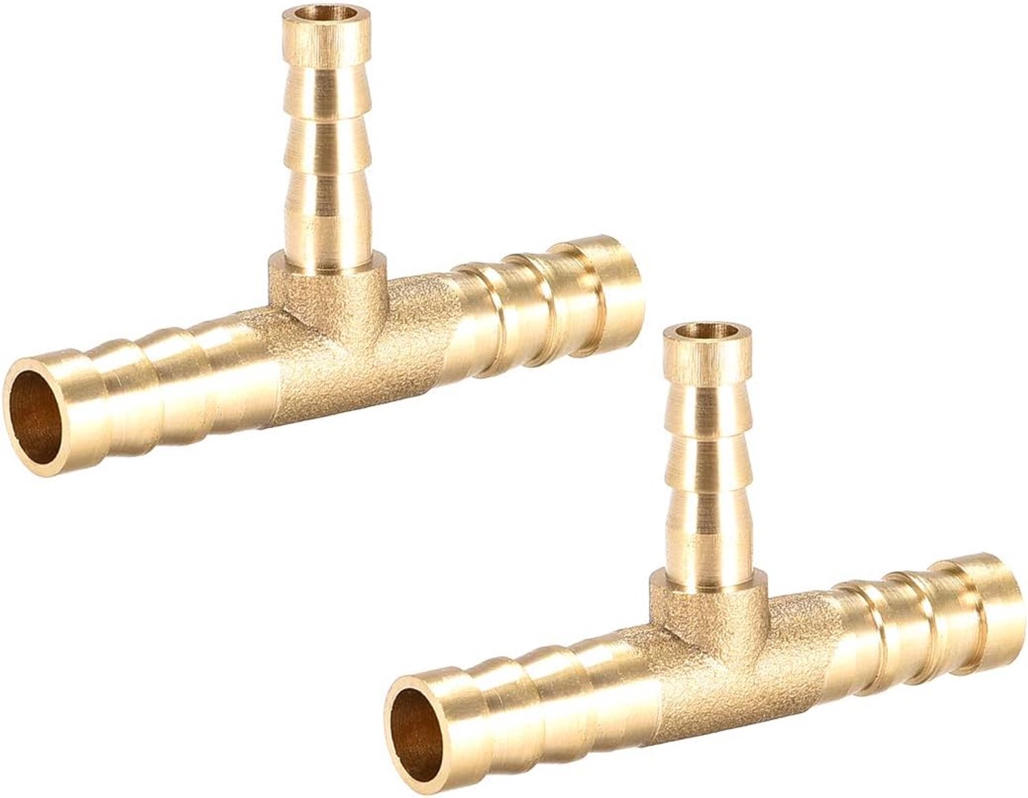 slang verloopstuk 8x6x8mm - T-vormige 3-weg connector - weerhaak aansluiting - ideaal voor slangenverbindingen - 2 stuks - ServiceTopper