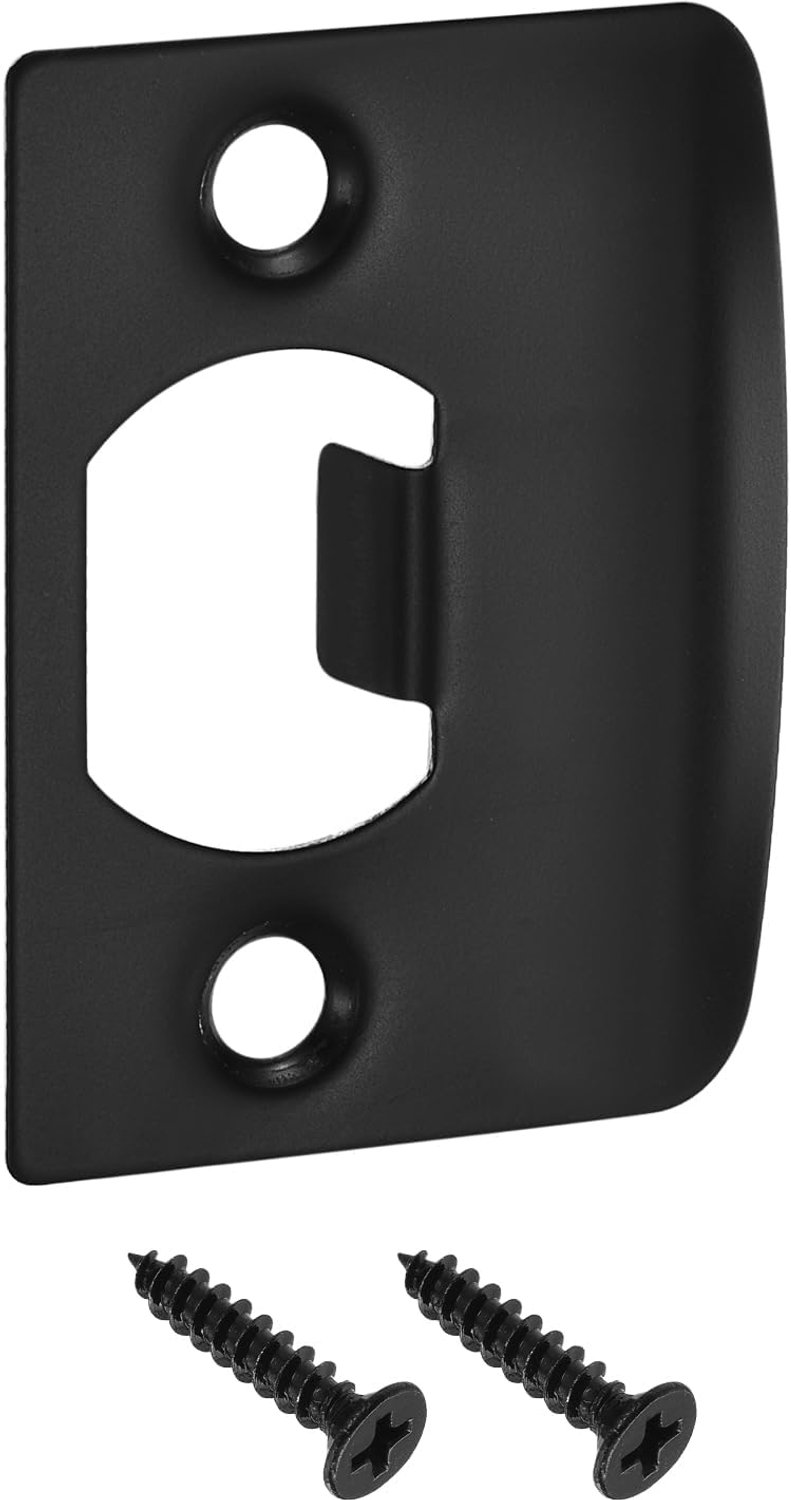 deurstrike-plaat 57 mm x 45 mm - 201 roestvrij staal - latch en deadbolt - voor deurframe - ServiceTopper