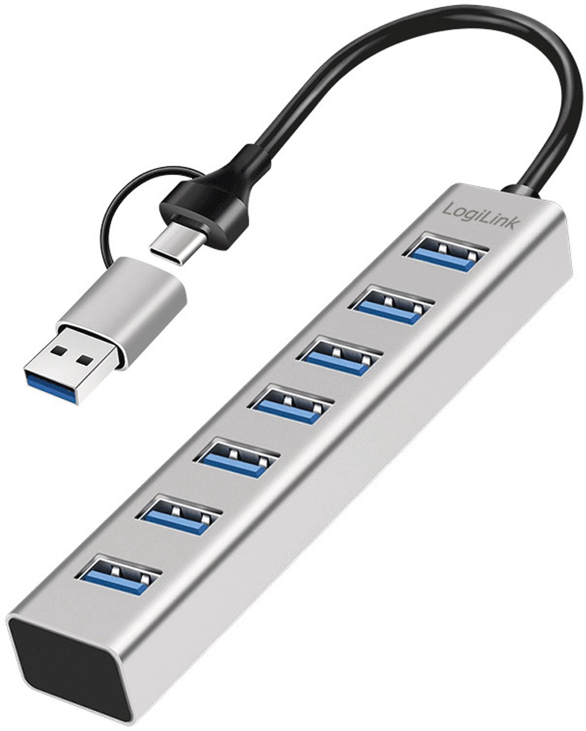 LogiLink UA0441 USB-A en USB-C 7-Poorts Hub