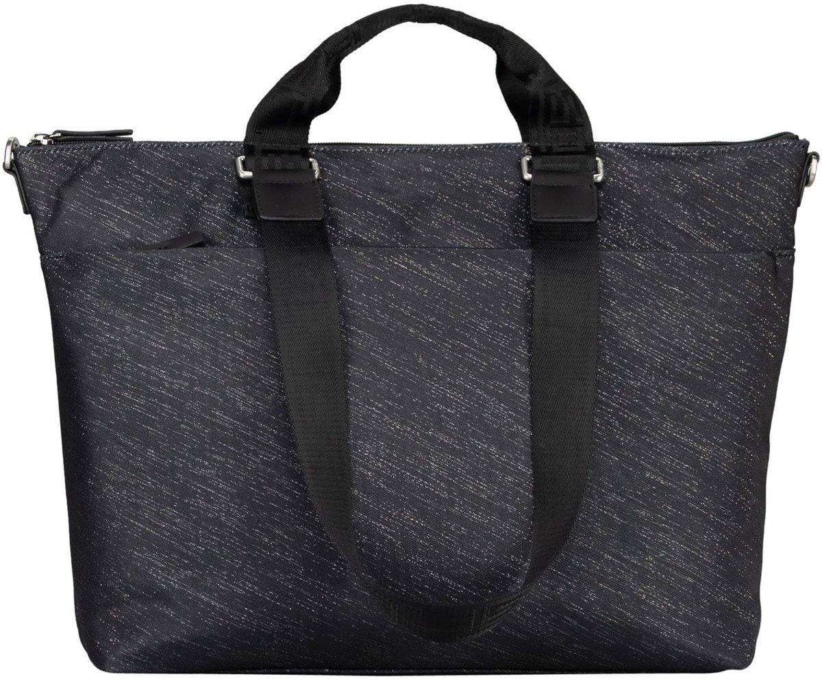 JOST business tas shopper met laptopvak Bergen Business Shopper Metalic zwart