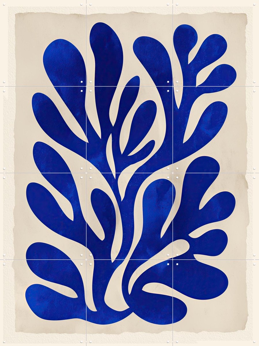 IXXI Sea Flora, Branka Kodžoman - 60 x 80 cm - Gratis ophangtool - Grote wanddecoratie en posters - Modern, Abstract, Gang, Trap, Studeerkamer