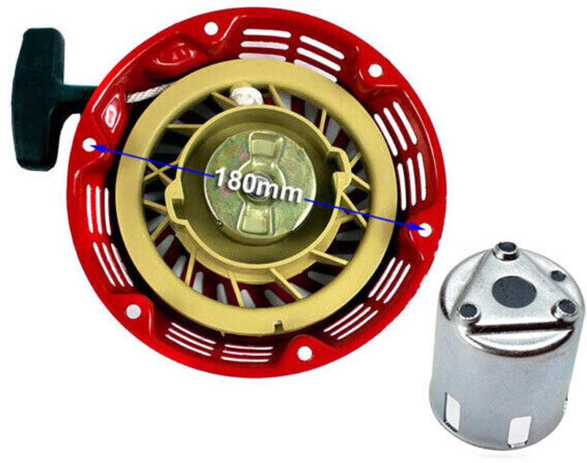 19,5 cm terugslagstarter + beker voor Honda-motor GX240, GX270 9 HP