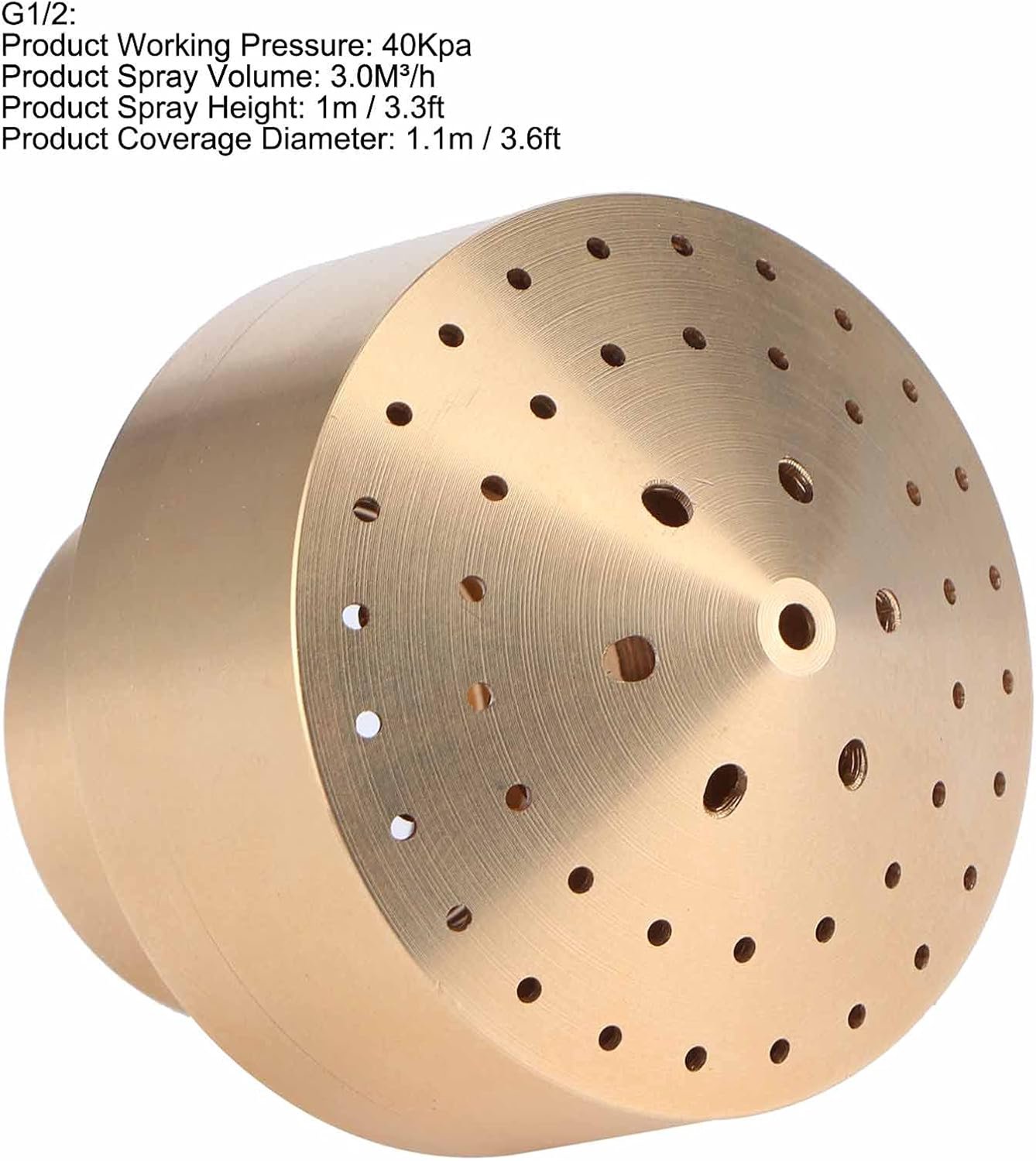 Annadue Messing Vrouwelijke Schroefmond Sproeier G1 32mm voor Landschap