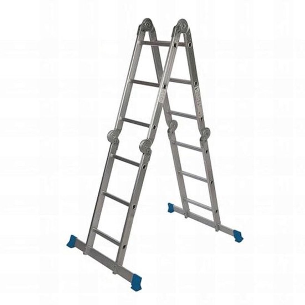 Multifunctionele aluminium ladder - met platform - 3,6 m - 12 treden