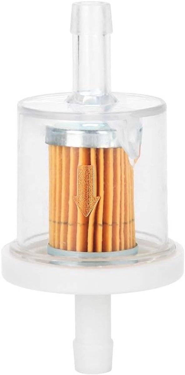 Brandstoffilters Brandstoffilterset Kleine motorbrandstoffilters, 10 stuks 1/4 inch plastic inline mini kleine motorbrandstofgasfilters Geschikt voor grasmaaiermotorfiets