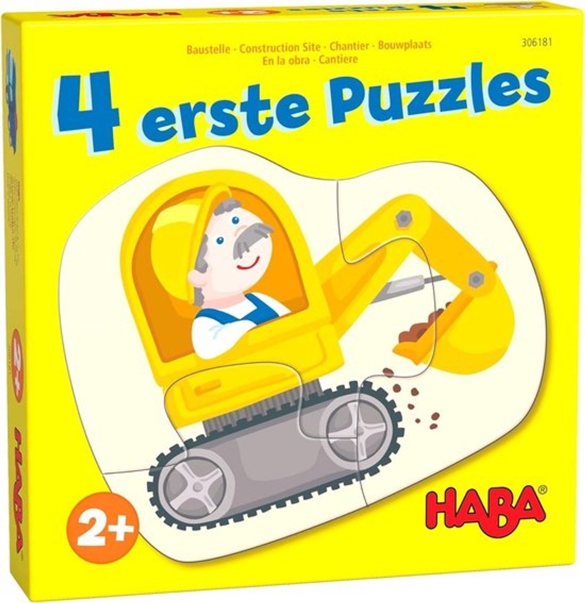 4 eerste puzzels - Voor kinderen - Bouwplaats